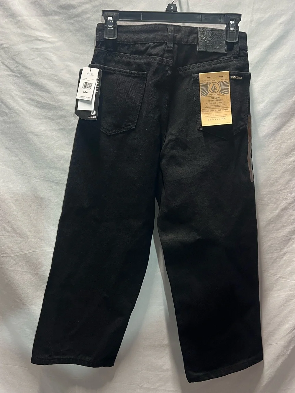 Volcom‎ Boys 8 Black Straight Jeans